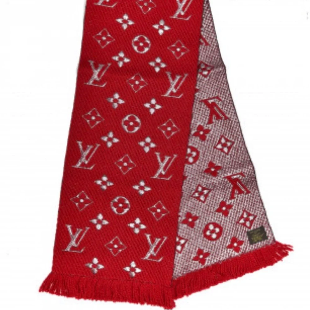 Red Designer Scarf - Picture 3 of 5